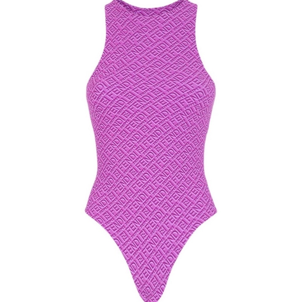 Fendi Skims  High-Neck One-Piece bodysuit
